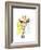 Smarty-Pants Giraffe-Jennifer Goldberger-Framed Art Print