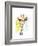 Smarty-Pants Giraffe-Jennifer Goldberger-Framed Art Print