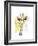 Smarty-Pants Giraffe-Jennifer Goldberger-Framed Art Print