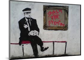 Smash The System-Banksy-Mounted Giclee Print