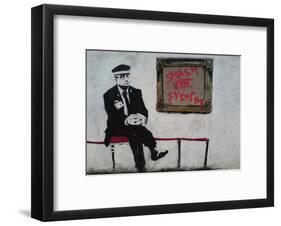 Smash The System-Banksy-Framed Art Print