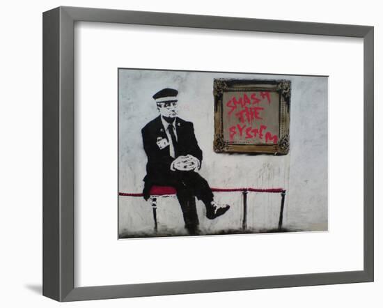 Smash The System-Banksy-Framed Art Print