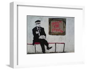 Smash The System-Banksy-Framed Art Print