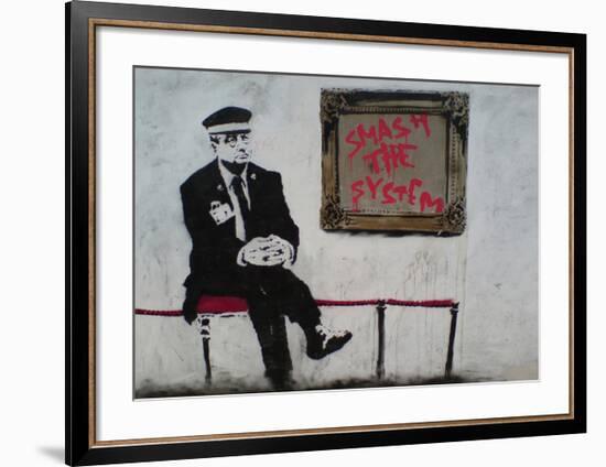 Smash The System-Banksy-Framed Giclee Print