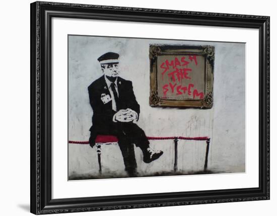 Smash The System-Banksy-Framed Giclee Print