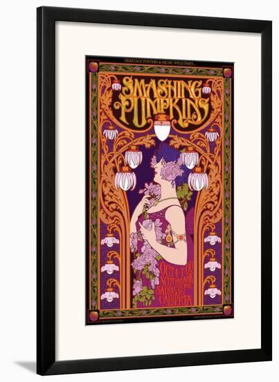Smashing Pumpkins in Concert-Bob Masse-Framed Art Print