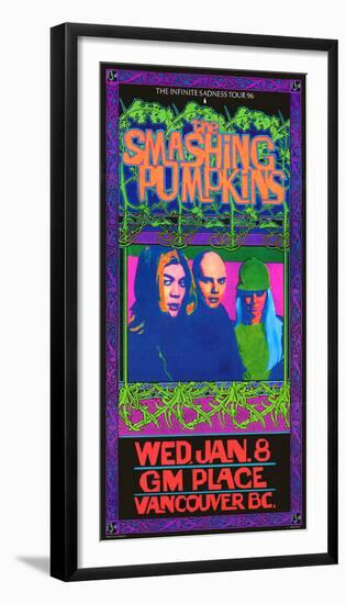 Smashing Pumpkins Infinite Sadness Vancouver 1996-null-Framed Art Print