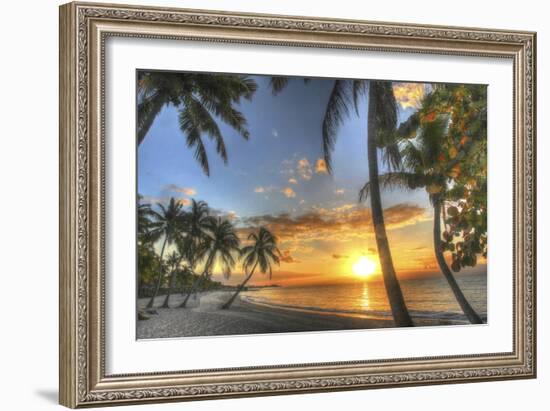 Smathers Beach Sunrise 2-Robert Goldwitz-Framed Giclee Print