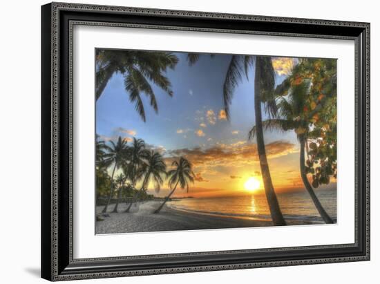 Smathers Beach Sunrise 2-Robert Goldwitz-Framed Giclee Print