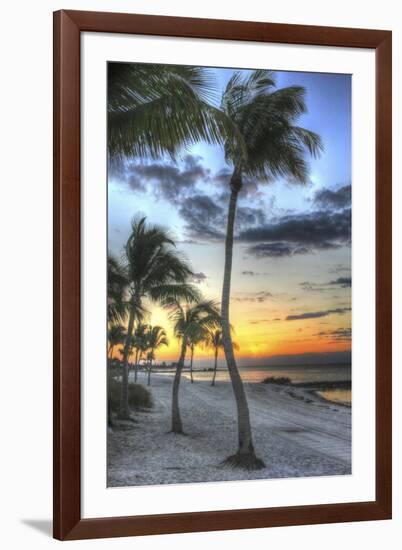 Smathers Beach Sunrise Vertical-Robert Goldwitz-Framed Giclee Print