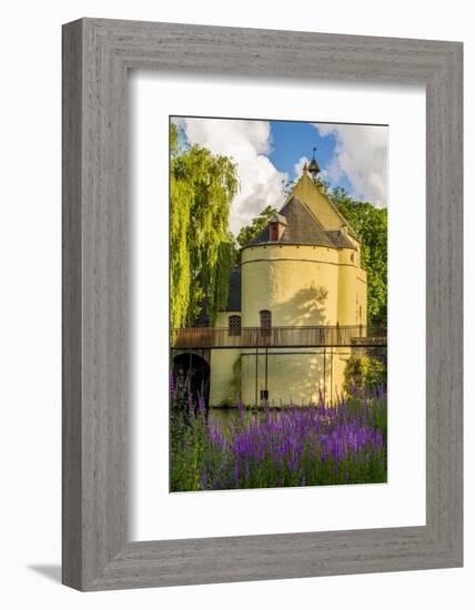 Smedenpoort gate, fortified bridge gate, Bruges, West Flanders, Belgium.-Michael DeFreitas-Framed Photographic Print