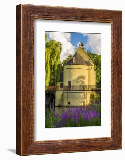 Smedenpoort gate, fortified bridge gate, Bruges, West Flanders, Belgium.-Michael DeFreitas-Framed Photographic Print