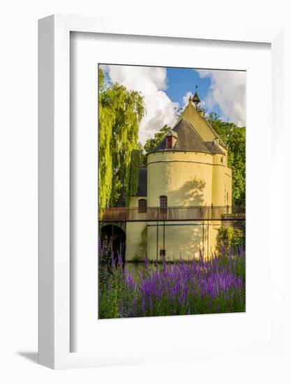 Smedenpoort gate, fortified bridge gate, Bruges, West Flanders, Belgium.-Michael DeFreitas-Framed Photographic Print