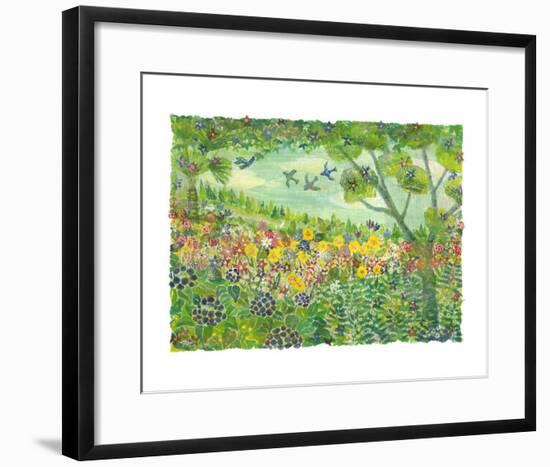 Smell of Wind, Green Meadow-Miyuki Hasekura-Framed Giclee Print