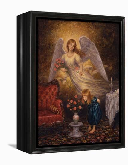 Smell the Roses-Edgar Jerins-Framed Premier Image Canvas