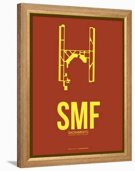 SMF Sacramento Poster 1-NaxArt-Framed Stretched Canvas