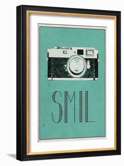 SMIL (Danish -  Smile)-null-Framed Art Print