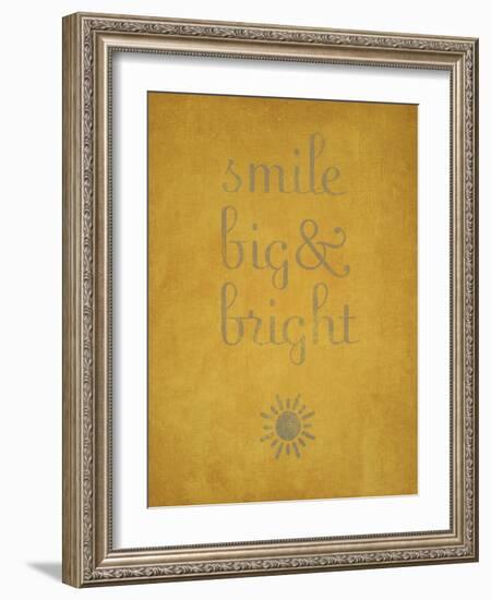 Smile Big and Bright-null-Framed Art Print