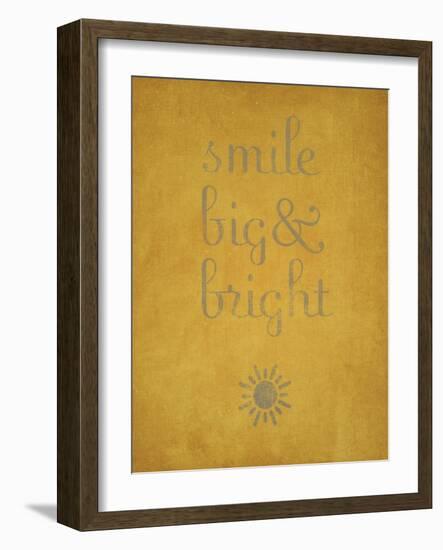 Smile Big and Bright-null-Framed Art Print