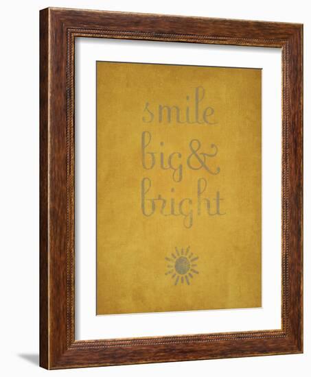 Smile Big and Bright-null-Framed Art Print