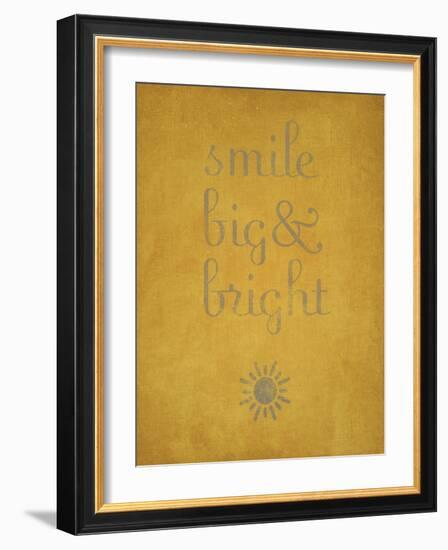 Smile Big and Bright-null-Framed Art Print