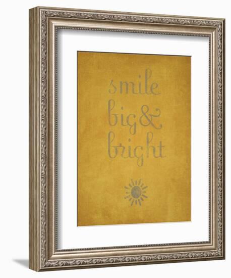 Smile Big and Bright-null-Framed Premium Giclee Print