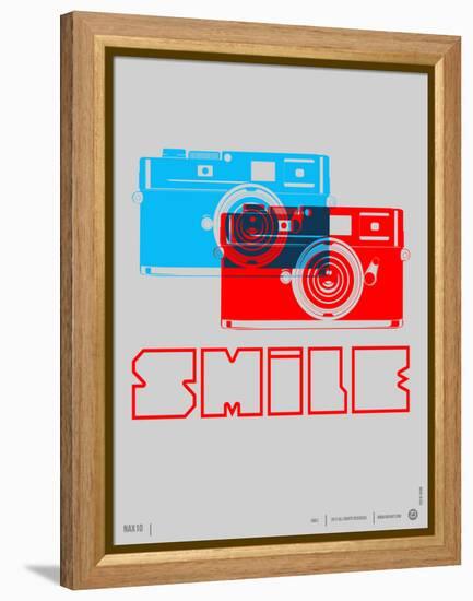 Smile Camera Poster-NaxArt-Framed Stretched Canvas