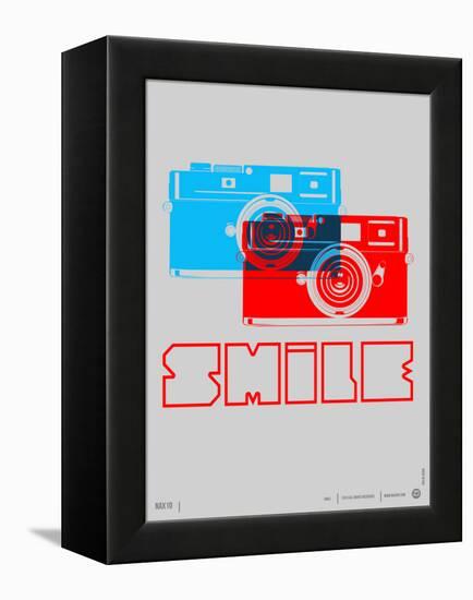 Smile Camera Poster-NaxArt-Framed Stretched Canvas