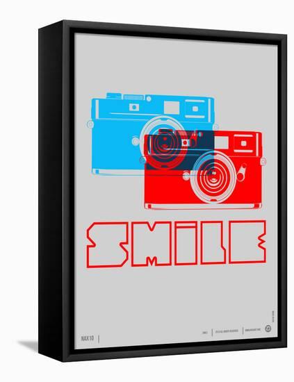 Smile Camera Poster-NaxArt-Framed Stretched Canvas