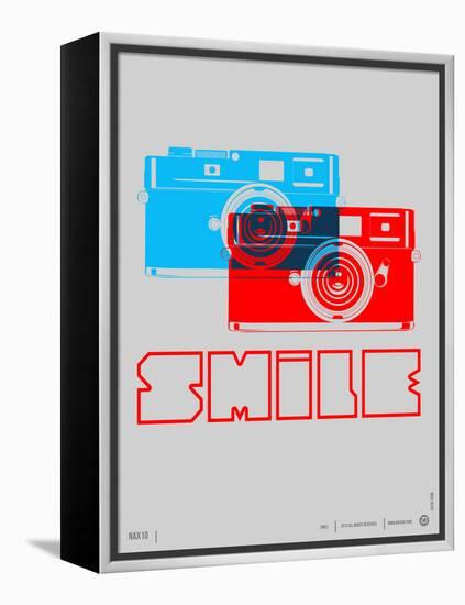 Smile Camera Poster-NaxArt-Framed Stretched Canvas