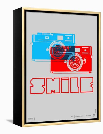 Smile Camera Poster-NaxArt-Framed Stretched Canvas