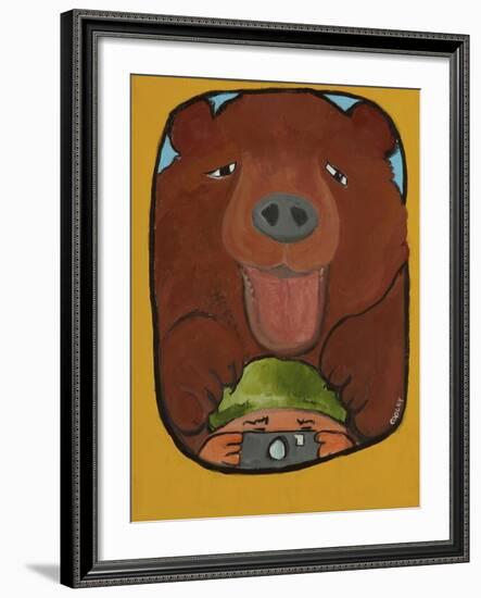 Smile Grizzley-Jennie Cooley-Framed Giclee Print