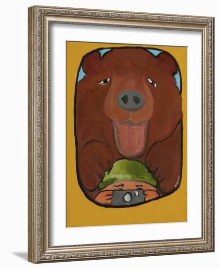 Smile Grizzley-Jennie Cooley-Framed Giclee Print