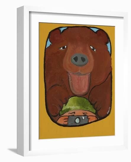 Smile Grizzley-Jennie Cooley-Framed Giclee Print