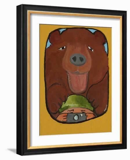 Smile Grizzley-Jennie Cooley-Framed Giclee Print