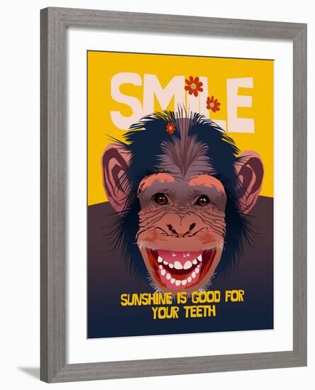 Smile III-Ken Hurd-Framed Giclee Print