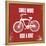 Smile More Ride a Bike-Evangeline Taylor-Framed Stretched Canvas