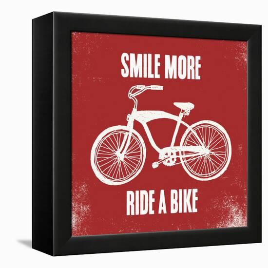 Smile More Ride a Bike-Evangeline Taylor-Framed Stretched Canvas