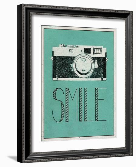 Smile Retro Camera-null-Framed Art Print