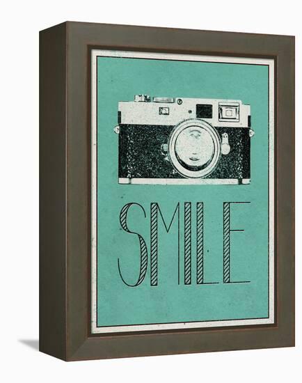 Smile Retro Camera-null-Framed Stretched Canvas