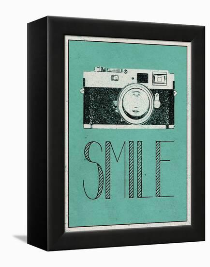 Smile Retro Camera-null-Framed Stretched Canvas