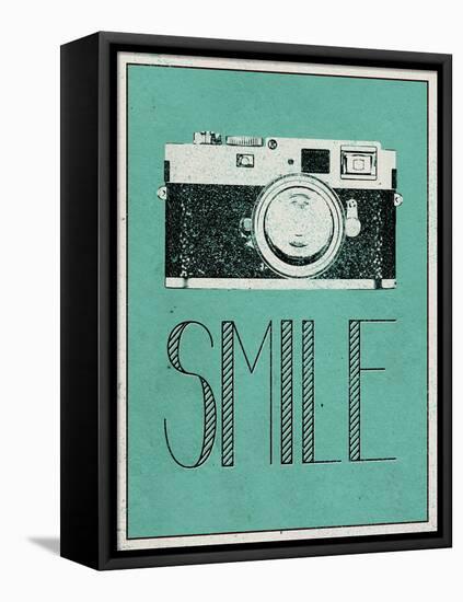 Smile Retro Camera-null-Framed Stretched Canvas