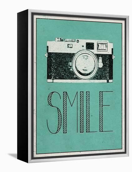 Smile Retro Camera-null-Framed Stretched Canvas