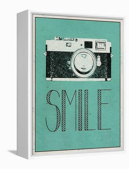 Smile Retro Camera-null-Framed Stretched Canvas