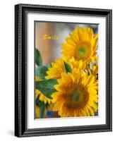 Smile: Sunny Sunflower-Nicole Katano-Framed Photo