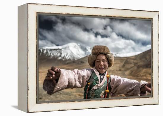 Smile, Tibet-Sarawut Intarob-Framed Premier Image Canvas