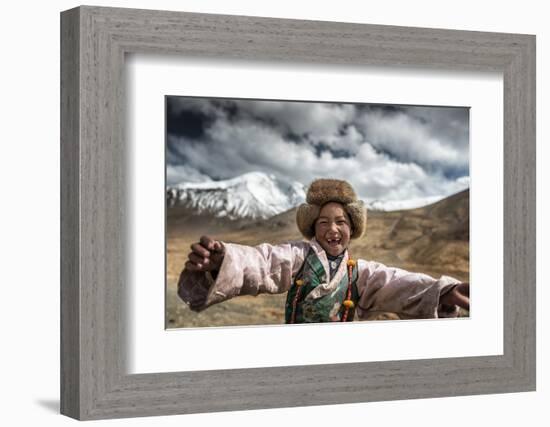 Smile, Tibet-Sarawut Intarob-Framed Photographic Print