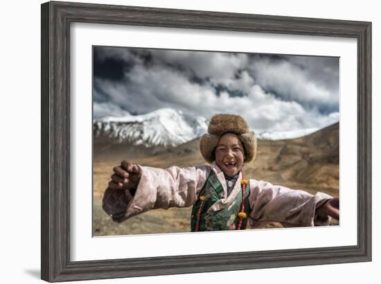 Smile, Tibet-Sarawut Intarob-Framed Photographic Print