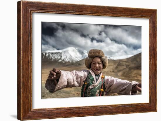 Smile, Tibet-Sarawut Intarob-Framed Photographic Print