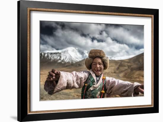 Smile, Tibet-Sarawut Intarob-Framed Photographic Print